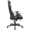 Global Industrial High Back Gaming Chair, Bonded Leather, Black/Gray 695853GY - alternate 3